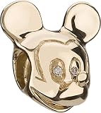 Authentic Chamilia 14k YG Mickey Mouse Charm w/Diamond Eyes