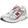 New Balance Women's WR882 Running Shoe,White/Cranberry,13 D