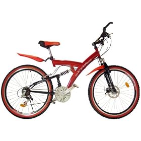 26" 18-speed FULL Suspension Mountain Bike MTB - BLUE