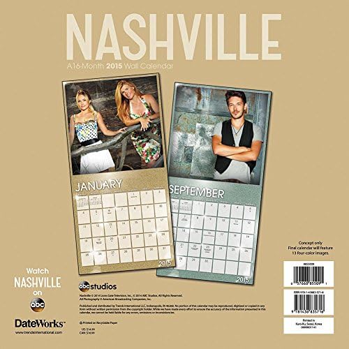 2015 NASHVILLE Wall Calendar