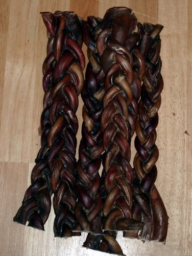 braided rawhide dog bones