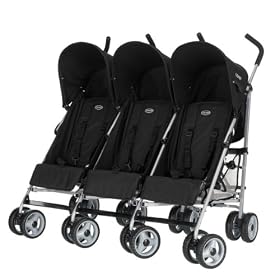 Obaby Triple Pushchair (Black)