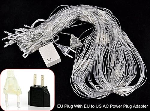 Luckcart 200 LED Net Mesh Decorative Fairy Lights Twinkle Lighting Christmas Wedding Party Us/ 110v (Blue)