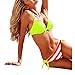 iecool Women's Classic Style Striped Push Up Bikini Swimsuit Swimwear