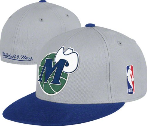 Dallas Mavericks Mitchell & Ness Cool Grey 2-Tone XL Fitted Hat