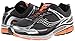 Saucony Men's Stabil CS3 Running Shoe,Black/Silver/Vizi Orange,12.5 M US