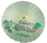 DISONTINUED CLEARANCE Landscape Nylon Parasol Umbrella