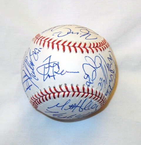 2011 St. Louis Cardinals Team Signed World Series Baseball W/PROOF, Pictures of the Cardinals Signing For Us, 2011 World Series, Tony LaRussa, Albert Pujols, Yadier Molina, Chris Carpenter, Lance Berkman, David Freese and Many More