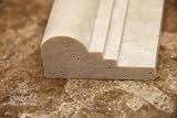 2 1/2' X 12' Light Travertine Chair Rail Ogee-2