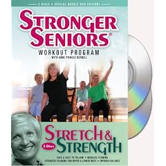 Stronger Seniors Stretch & Strength Chair Exercise DVD Program- 2 DVD Set - Developed by Anne Burnell, Older Adult Education Provider for the American Council on Exercise (ACE)