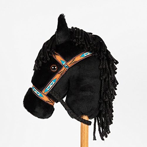 Montana Toy Company - Peggy's Ponies - Black Stick Pony - Stick Horse - Hobby Horse