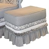 Angel Song 22172X127 Adult Empire Glider Ottoman in Toile Black Type: Stationary