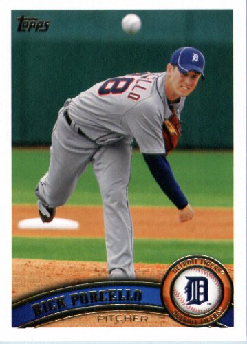 2011 Topps Limited Edition Baseball Card # DET10 Rick Porcello Detroit Tigers P In a protective screwdown display case!