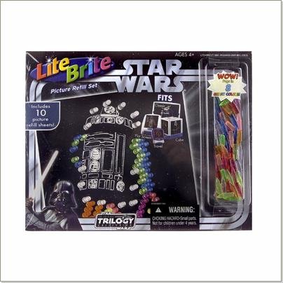 Childrens Toyshop  Toys : Lite Brite Picture Refill Set - Star Wars BONUS PEGS!