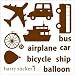 【ウォールステッカー】【harry sticker trip (旅)】転写式 hst-45-0048 サイズ:45cm×45cm ブラウン