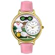 Whimsical Watches Women's G0810008 Tennis Pink Leather Watch