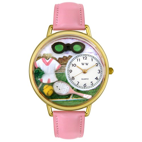 51Urjwrit5L Whimsical Watches Womens G0810008 Tennis Pink Leather Watch