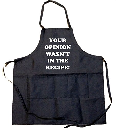 Funny Guy Mugs Your Opinion Wasn’t in the Recipe Apron, Black