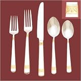 Waterford Flatware Wicklow Gold #0545 67 Pc Set W/ Chest