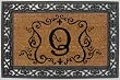 Monogram Coir Doormat Insert with Rubber Base Frame - Q