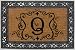 Monogram Coir Doormat Insert with Rubber Base Frame - Q