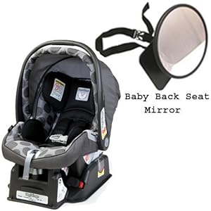 Peg Perego 2011 Primo Viaggio sip 30 30 Car Seat w Back Seat Mirror - Pois Grey