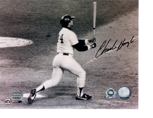 MLB New York Yankees Reggie Jackson Photo Autographed by Charlie Hough
