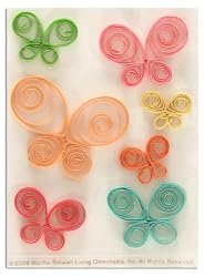 Martha Stewart Crafts Quilled Butterfly Stickers By The Package