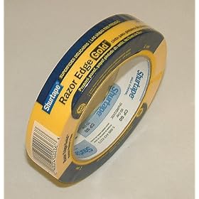 Shurtape CP-60 60-Day Razor Edge Painters Tape: 1 in. x 60 yds. (Gold)