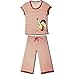Betty Boop "Leg Kick" Short-sleeve Capri Pajamas w/polka dots for Juniors