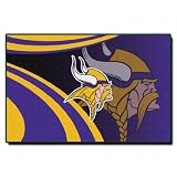 NFL Minnesota Vikings 39-Inch-by-59-Inch Taba Rug "Cosmic" Design