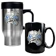 Orlando Magic Stainless Steel Travel Mug & Black Ceramic Mug Set - Primary Logo NBA Basketball