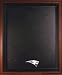 Brown Framed Jersey Display Case with New England Patriots Logo
