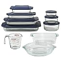 Pyrex Clear Glass 17-pc. Bake and Store Set