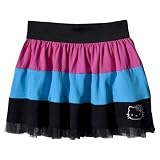 Girls' Hello Kitty Pink Tulle Trim Elastic Waist Skirt M