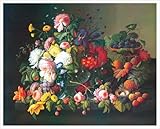 IMAGE OF Still Life: Flowers and Fruits, 1850 Art Print Poster by Severin Roesen