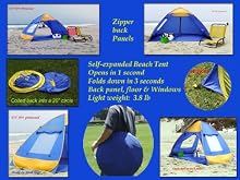 Genji Sports Pop Up Family Beach Tent And Beach Sunshelter