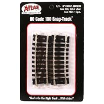 HO Code 100 18" Radius 1/3 Curve (4)