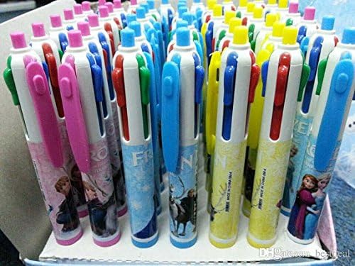 4 color ball point pen Pink Frozen anna elsa