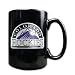 Colorado Rockies 15oz Black Ceramic Mug
