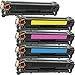 Inktoneram Compatible Toner Cartridges Replacement for HP 312A CF380A CF381A CF383A CF382A Color Laserjet Pro M476nw M476dw MFP M476dn ([2-Black,Cyan,Magenta,Yellow], 5-Pack)