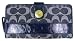 COACH SIGNATURE DENIM PATENT LEATHER STRIPE ZIP AROUND WALLET
