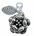 Monili Silver Flower and Leaf Charm