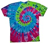 TieDyeKingUSA Tie Dye T shirt  Sorbet  Hippie Tye Die TShirts USA Made  X Large