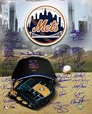 New York Mets 35 Signature 16x20 Logo Piece