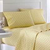 Southern Tide Printed Cotton Sheet, Full, Skipjack Moonlight Yellow