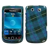 Blue Plaid Weave Fot BLACKBERRY TORCH 9800 NEW Snap-On Hard Cover Case Cell Phone Protector Phone Accessory