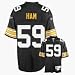 Jack Ham Pittsburgh Steelers Black NFL Premier 1974 Throwback Jersey - Small