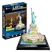 19.8 X 15.5 X 22cm Statue Of Liberty With Led Light 3 D Puzzles 37 Piece RS.7699.00