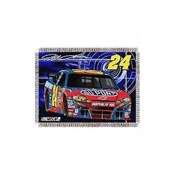 Jeff Gordon #24 NASCAR Fuel" Woven Tapestry Throw Blanket (48"x60")"